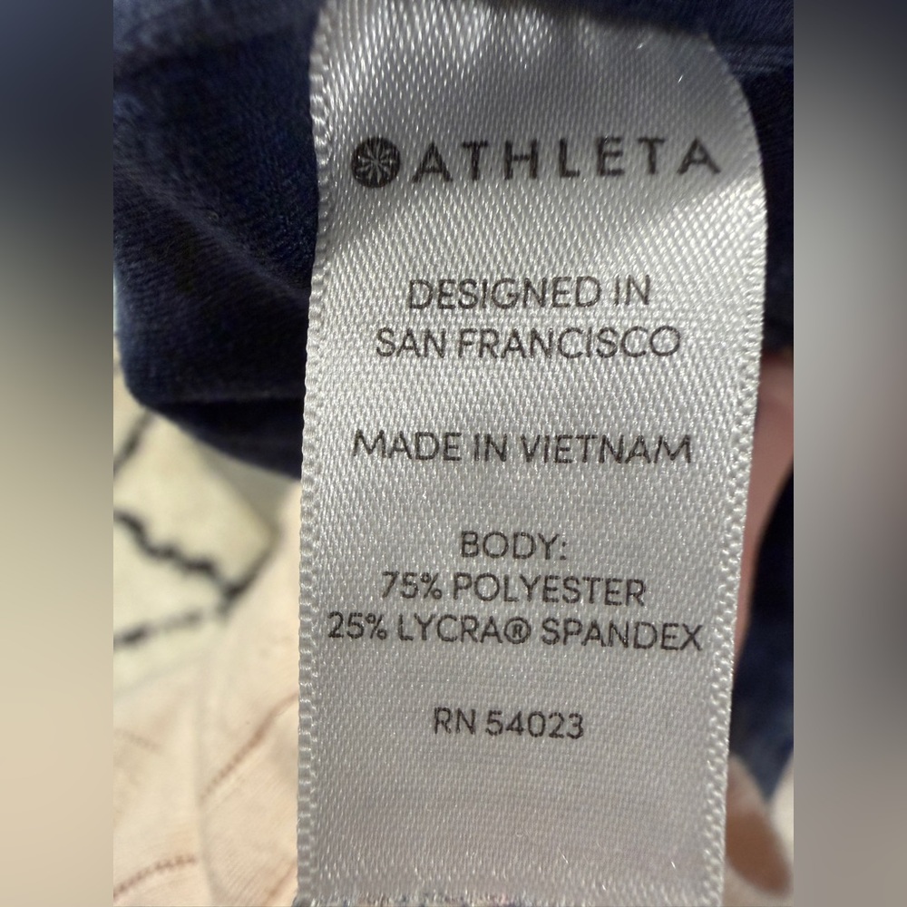 Athleta Blue Tie-Dye High-Rise Leggings | Size Small - Picture 10 of 11